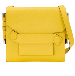 Twins Shoulder Bag In Chevre Mysore Jaune Ambre, D (2019), DB, 3*